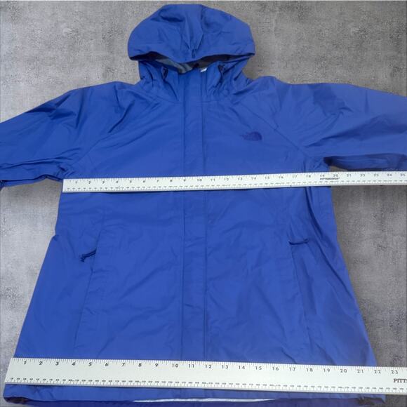 The North Face Women's L Blue Venture Rain Jacket HyVent Waterproof Hooded A8AS - Picture 3 of 9